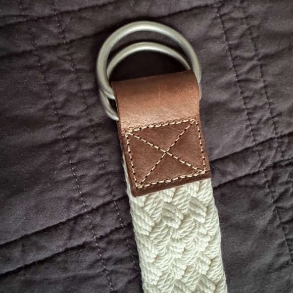 Daniel Cremieux White and Brown Belt - Picture 3 of 4